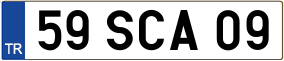 Truck License Plate